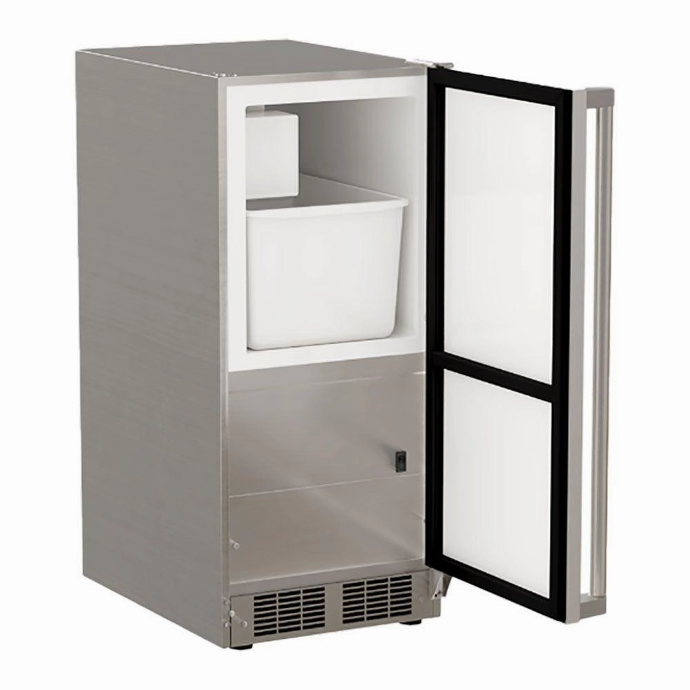 Marvel MOCR215SS01B 15-In Outdoor Built-In Crescent Ice Machine With Door Style - Stainless Steel