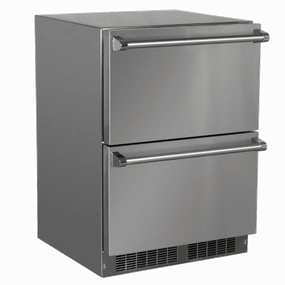 Marvel MODR224SS71A 24-In Outdoor Built-In Refrigerated Drawers With Door Style - Stainless Steel Outdoor Refrigerators,outdoor mini fridge