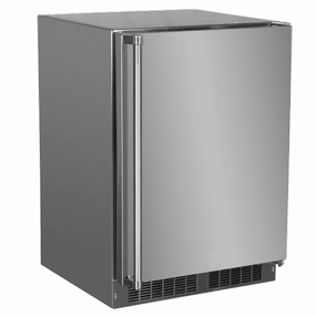 Marvel MOFZ224SS31A 24-In Outdoor Built-In All Freezer With Door Style - Stainless Steel Outdoor Freezers,outdoor rated freezer