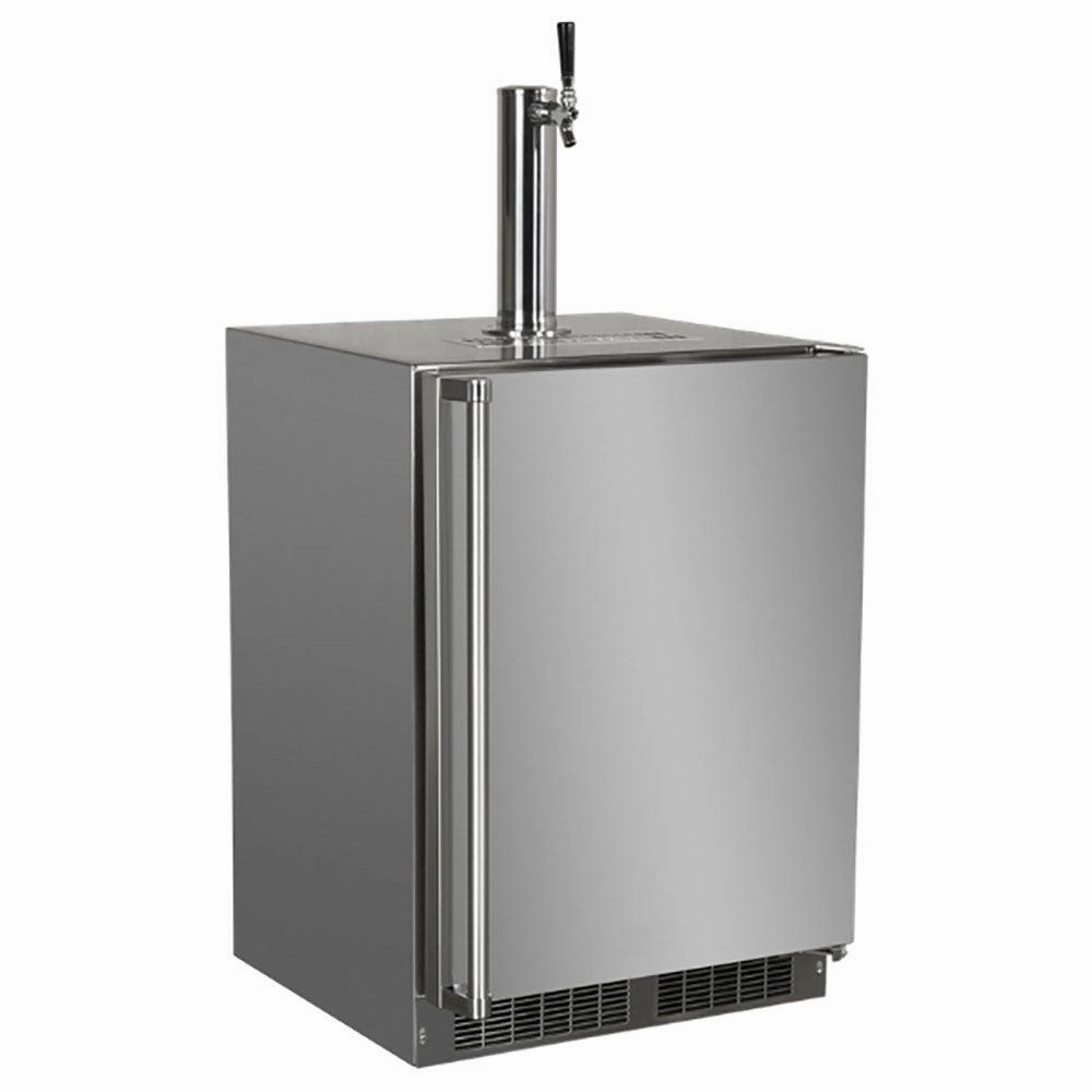 Marvel MOKR124SSA1A 24-In Outdoor Built-In Dispenser With Single Beer & Beverage Tap With Door Style - Stainless Steel, Dispenser Type - Single Beer Outdoor Refrigerators,outdoor mini fridge