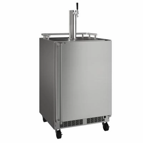 Marvel MOKR224SSA1A 24-In Outdoor Mobile Dispenser With Single Beer & Beverage Tap With Door Style - Stainless Steel, Dispenser Type - Single Beer Outdoor Refrigerators,outdoor mini fridge