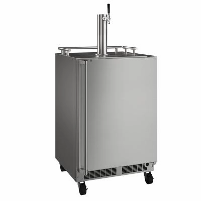 Marvel MOKR224SSA1A 24-In Outdoor Mobile Dispenser With Single Beer & Beverage Tap With Door Style - Stainless Steel, Dispenser Type - Single Beer Outdoor Refrigerators,outdoor mini fridge