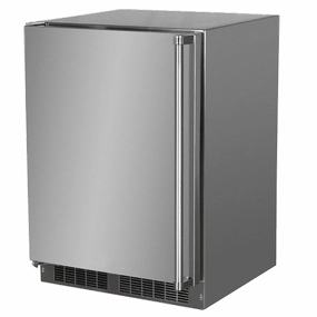 Marvel MORE224SS51A 24-In Outdoor Built-In Refrigerator With Door Storage And Maxstore Bin With Door Style - Stainless Steel, Door Swing - Left Outdoor Refrigerators,outdoor mini fridge