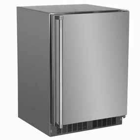 Marvel MORF224SS31A 24-In Outdoor Built-In Refrigerator Freezer (Ice Maker Accessory Kit Available) With Door Style - Stainless Steel Outdoor Refrigerators,outdoor mini fridge