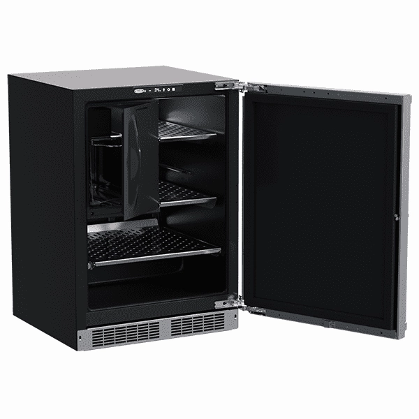 Marvel MPRI424SS31A 24-In Professional Built-In Refrigerator Freezer With Crescent Ice Maker With Door Style - Stainless Steel Undercounter Refrigerators 24 inch undercounter fridge for kitchen