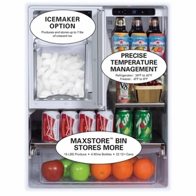 Marvel S42418151 24" Outdoor Refrigerator Freezer Marvel Premium Refrigeration - Model Number - Outdoor Ice Maker Kit Outdoor Refrigerators,outdoor mini fridge