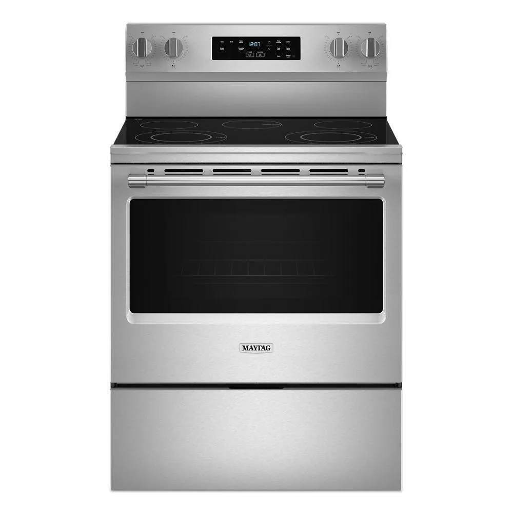 Maytag MFES4030RS 30-Inch Wide Electric Range With Steam Clean - 5.3 Cu. Ft. Freestanding Ranges freestanding dual fuel range 30 inch