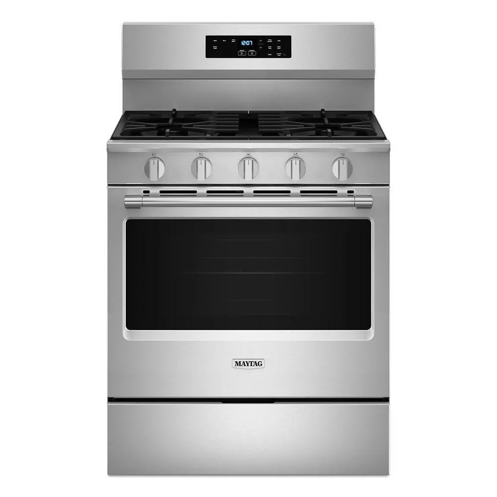 Maytag MFGS4030RS 30-Inch Wide Gas Range With Steam Clean - 5.0 Cu. Ft. Freestanding Ranges freestanding dual fuel range 30 inch