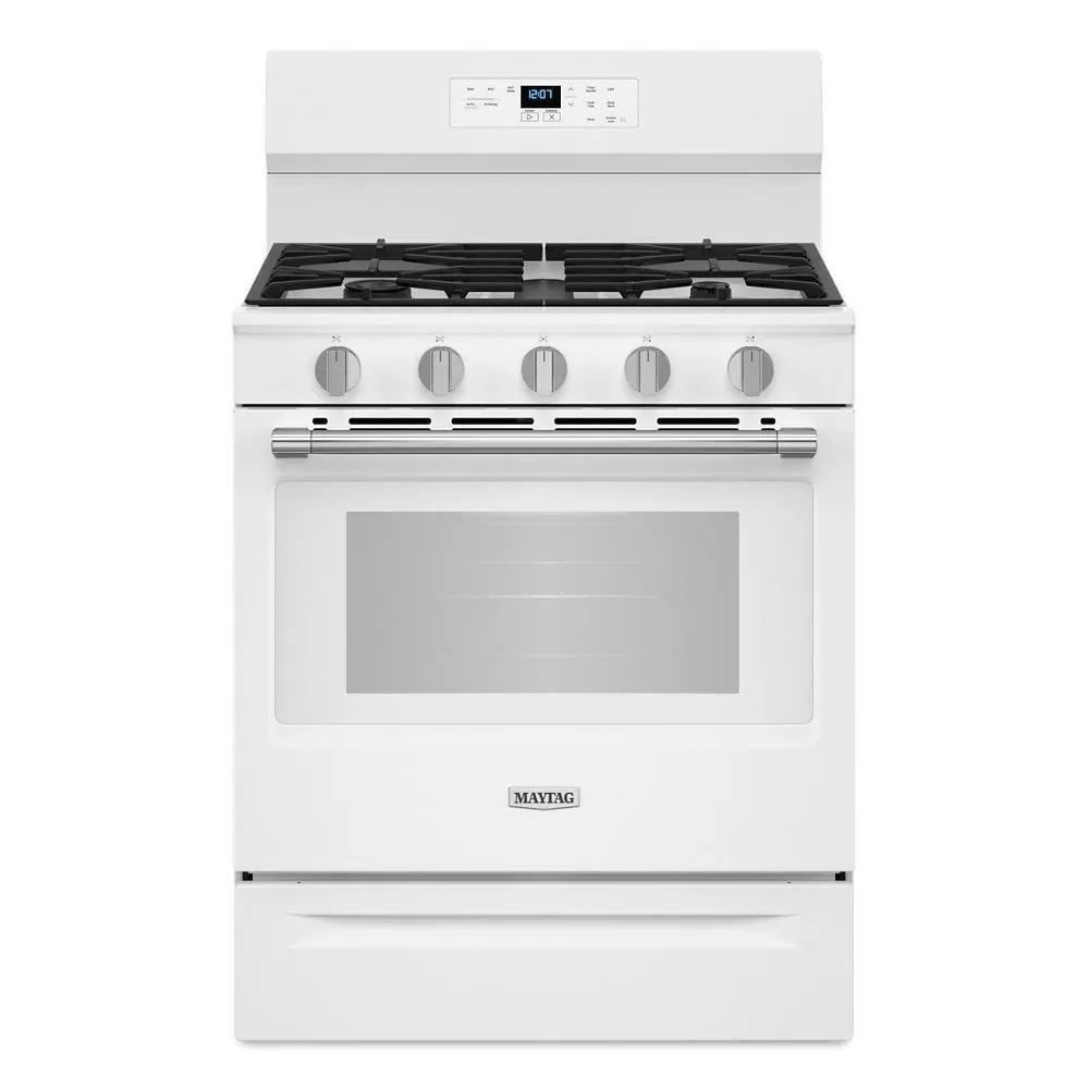 Maytag MFGS6030RW 30-Inch Wide Gas Range With No Preheat Air Fry And Air Baking - 5.0 Cu. Ft. Freestanding Ranges freestanding dual fuel range 30 inch