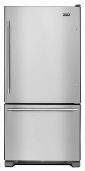 Maytag MBF2258FEZ 33-Inch Wide Bottom Mount Refrigerator - 22 Cu. Ft. Freestanding Refrigerators freestanding fridge freezer combo