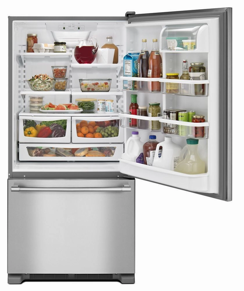 Maytag MBF2258FEZ 33-Inch Wide Bottom Mount Refrigerator - 22 Cu. Ft.