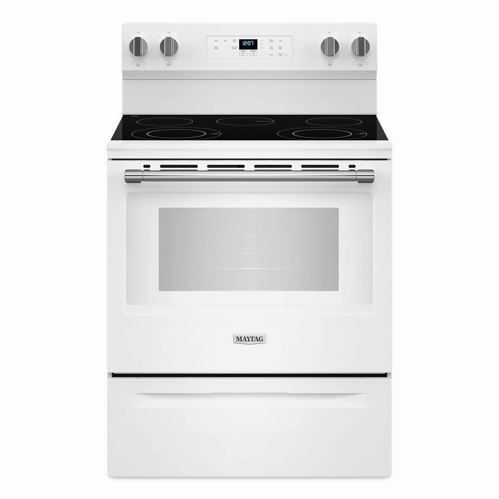 Maytag MFES4030RW 30-Inch Wide Electric Range With Steam Clean - 5.3 Cu. Ft. Freestanding Ranges freestanding dual fuel range 30 inch