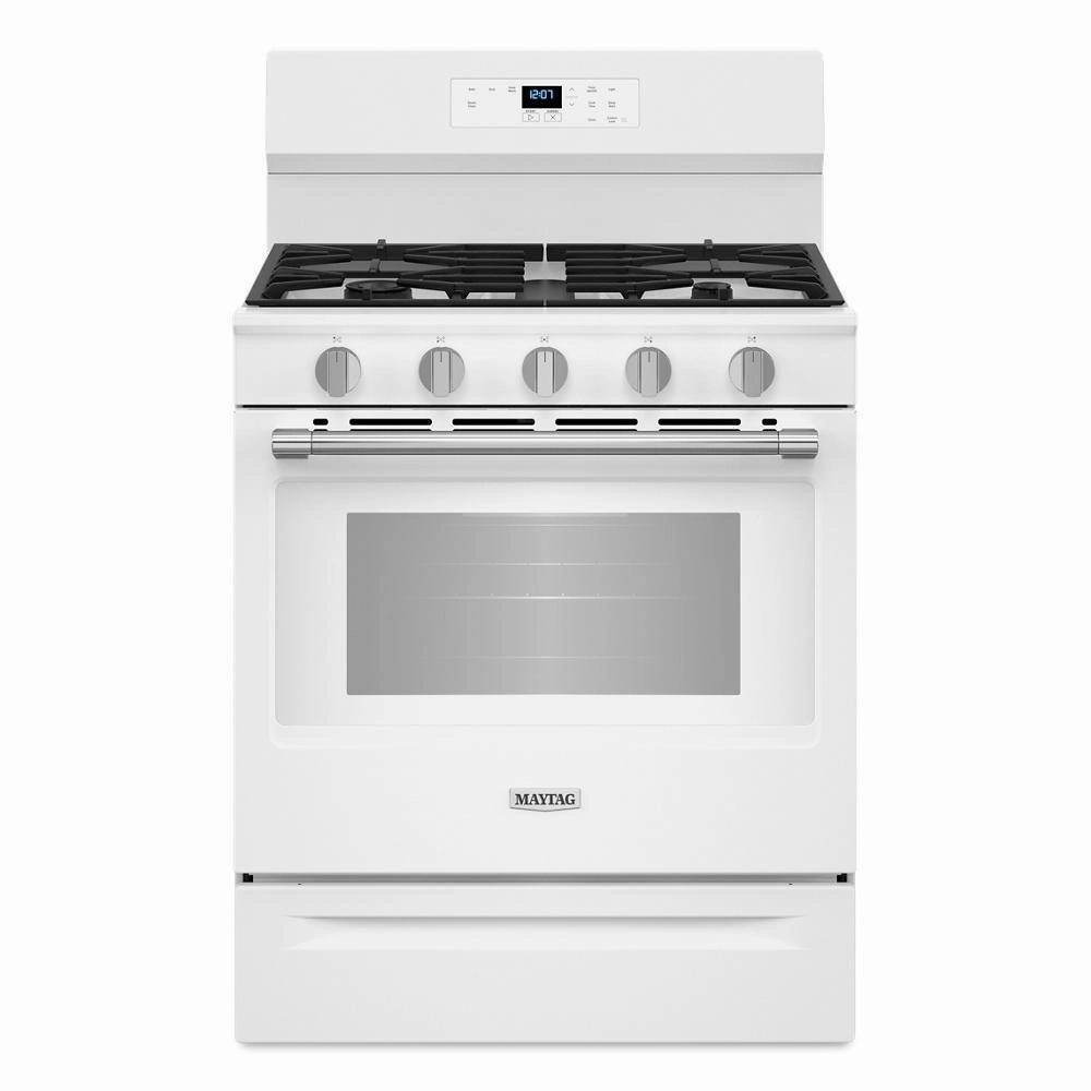 Maytag MFGS4030RW 30-Inch Wide Gas Range With Steam Clean - 5.0 Cu. Ft. Freestanding Ranges freestanding dual fuel range 30 inch