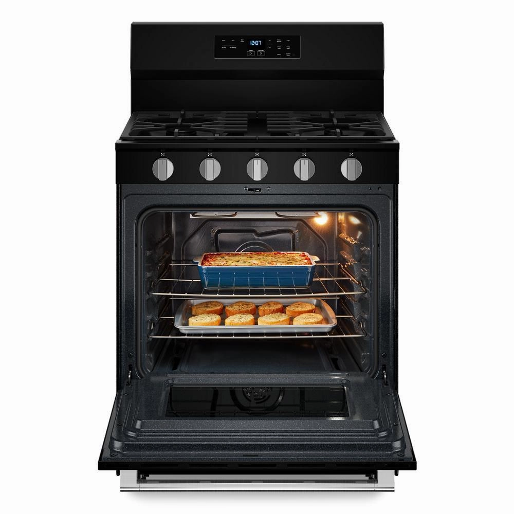Maytag MFGS6030RB 30-Inch Wide Gas Range With No Preheat Air Fry And Air Baking - 5.0 Cu. Ft.