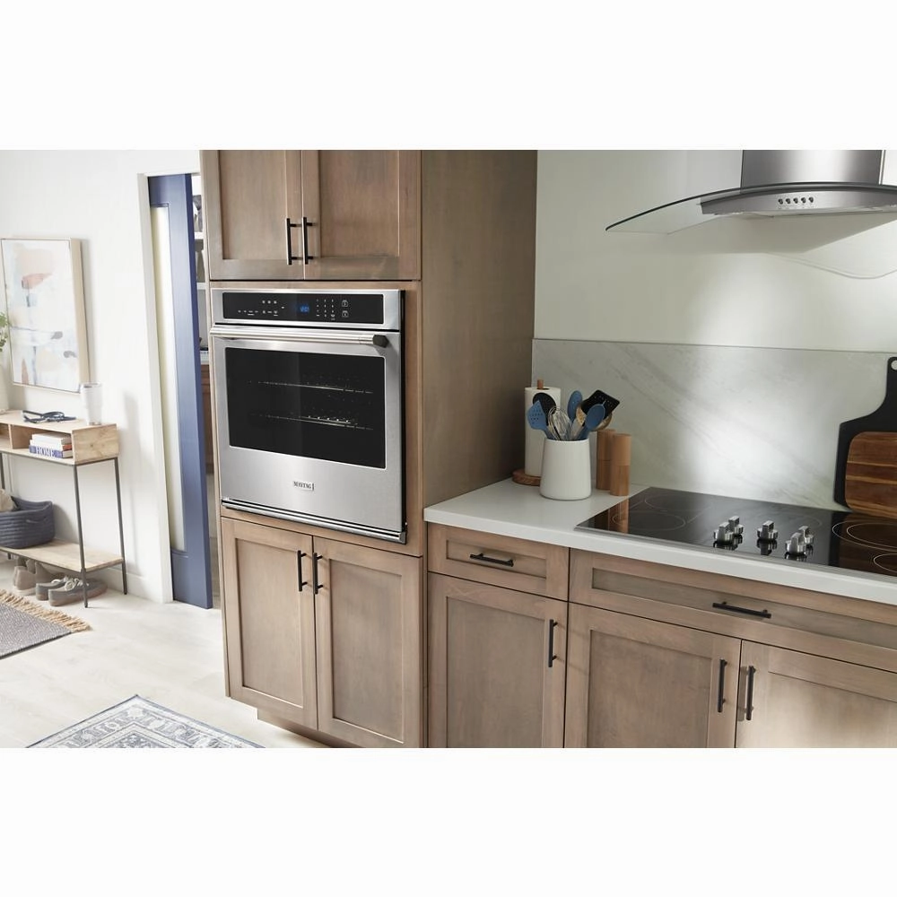 Maytag MOES6027LZ 27-Inch Single Wall Oven With Air Fry And Basket - 4.3 Cu. Ft.