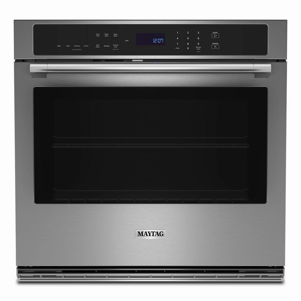 Maytag MOES6030LZ 30-Inch Single Wall Oven With Air Fry And Basket - 5.0 Cu. Ft. Wall Ovens convection wall oven with steam assist