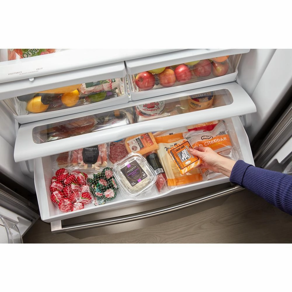 Maytag MRFF4236RZ Maytag? 36 Inch Wide French Door Bottom Mount Refrigerator With Max Cool Setting - 25 Cu. Ft.