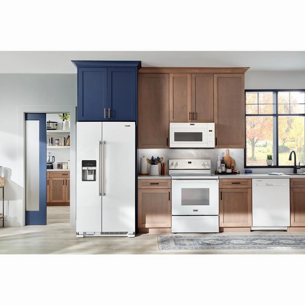 Maytag MRSF4036PW 36-Inch Wide Side-By-Side Refrigerator - 25 Cu. Ft.