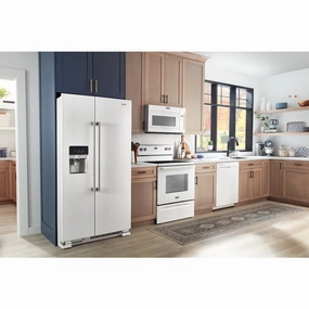 Maytag MRSF4036PW 36-Inch Wide Side-By-Side Refrigerator - 25 Cu. Ft. Freestanding Refrigerators freestanding fridge freezer combo
