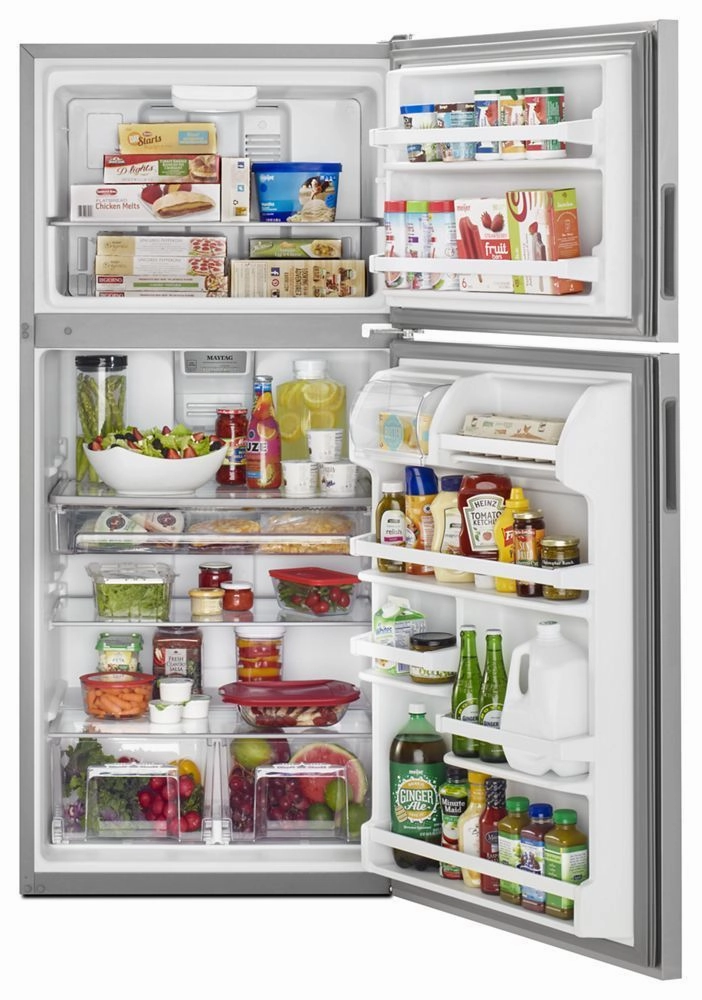 Maytag MRT118FFFZ 30-Inch Wide Top Freezer Refrigerator With Powercold? Feature- 18 Cu. Ft.