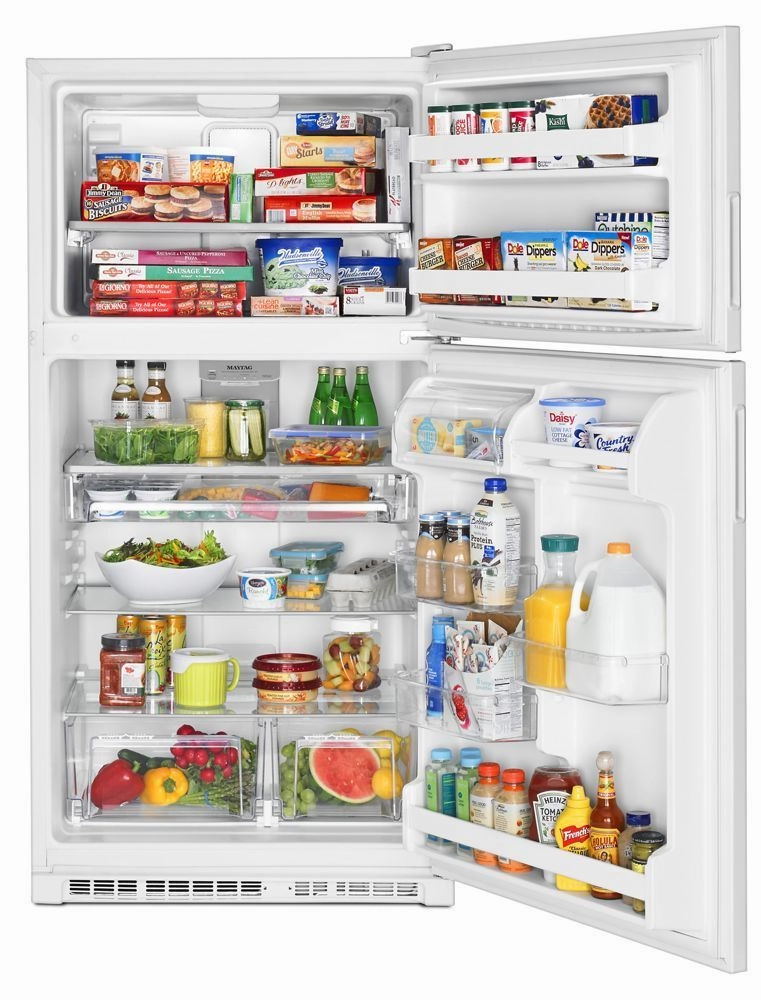 Maytag MRT311FFFH 33-Inch Wide Top Freezer Refrigerator With Powercold? Feature- 21 Cu. Ft.