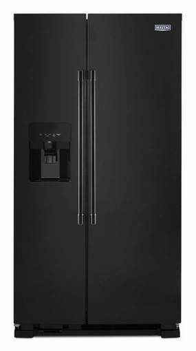 Maytag MSS25C4MGB 36-Inch Wide Side-By-Side Refrigerator With Exterior Ice And Water Dispenser - 25 Cu. Ft. Freestanding Refrigerators freestanding fridge freezer combo
