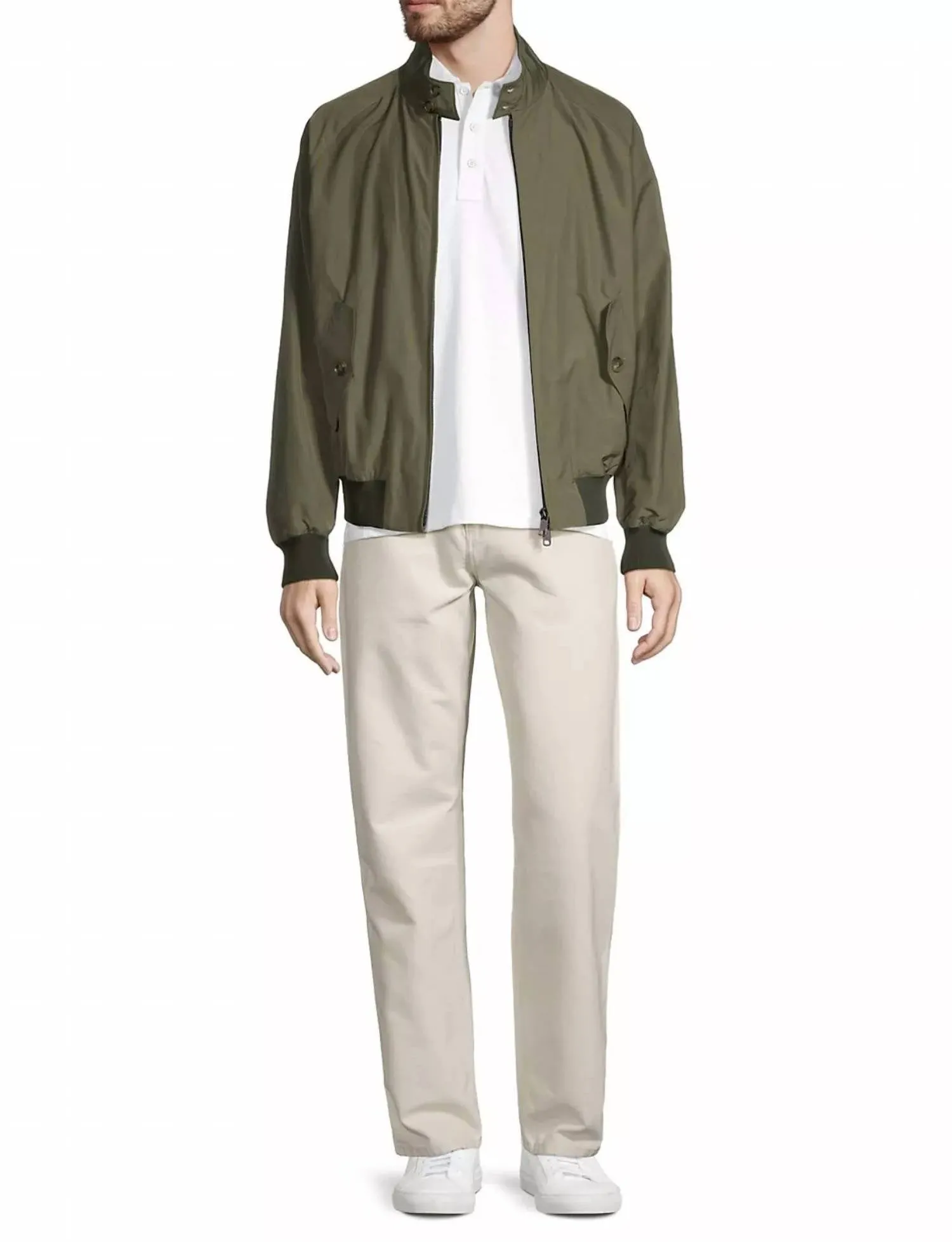 Men's Bomber Jacket In Olive