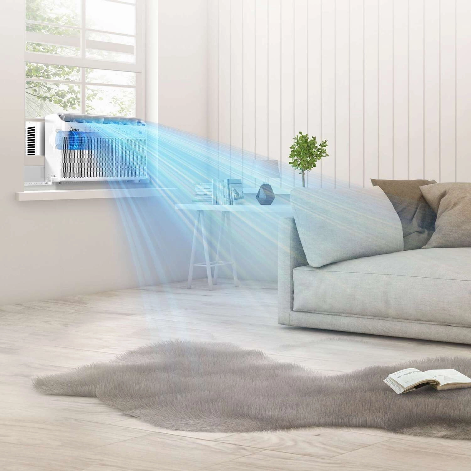 Midea 8,000 BTU U-shaped Window Air Conditioner - (MAW08V1QWT)