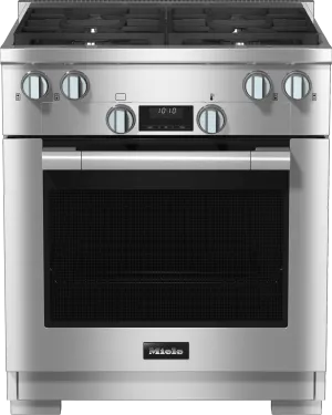 Miele HR11243GAG Hr 1124-3 G Ag - 30" Range All Gas With Directselect, Twin Convection Fans And M Pro Dual Stacked Burners Freestanding Ranges freestanding dual fuel range 30 inch
