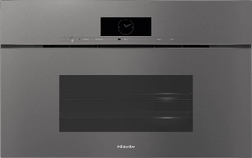 Miele DGC7870X GREY  30" Handleless Compact Combi-Steam Oven Xl For Steam Cooking, Baking, Roasting With Roast Probe   Menu Cooking. Wall Ovens oven with smart temperature control