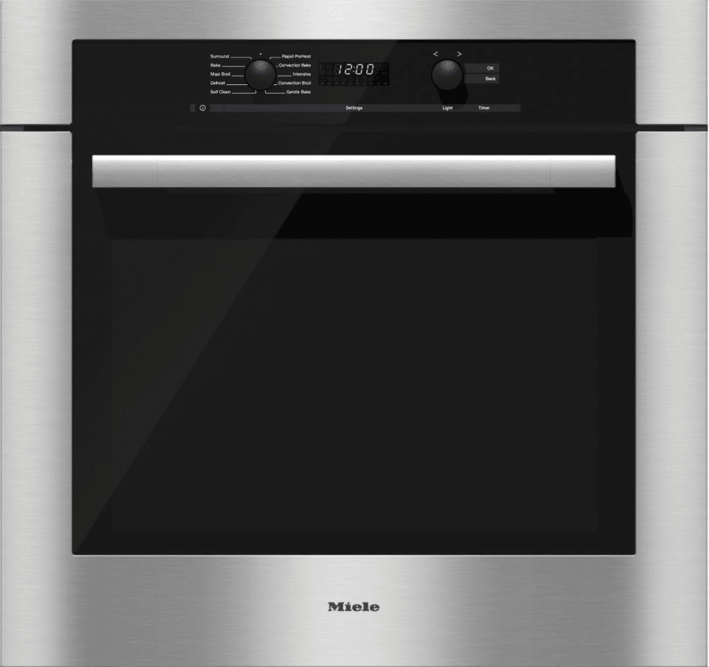 Miele H6180BP STAINLESS STEEL H 6180 Bp - 30 Inch Convection Oven With Self Clean For Easy Cleaning. Wall Ovens oven with smart temperature control