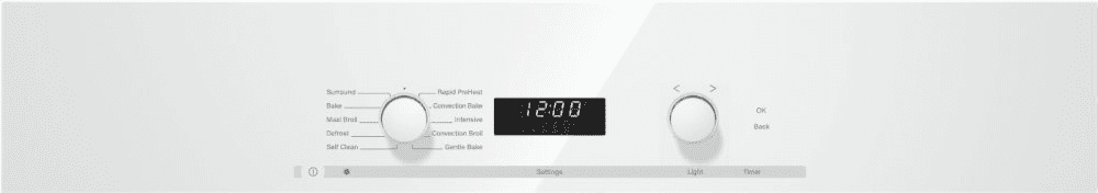 Miele H6280BP White- 30 Inch Convection Oven With Self Clean For Easy Cleaning.