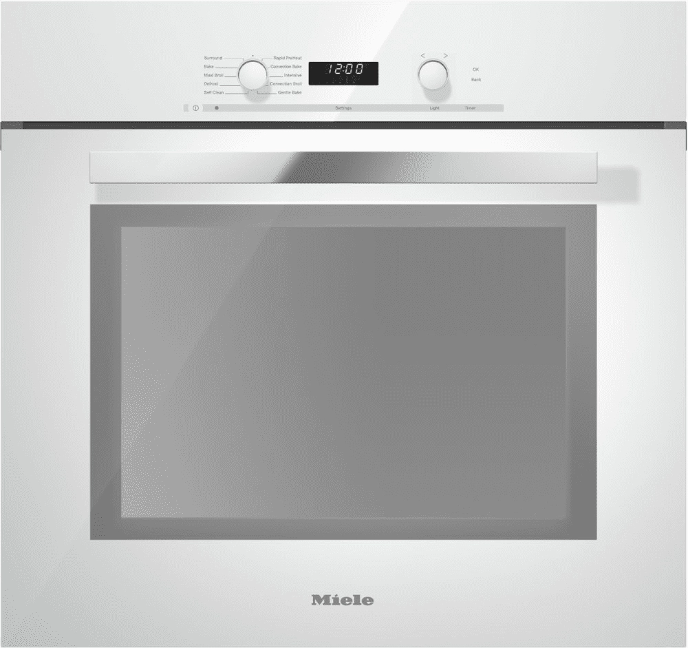 Miele H6280BP White- 30 Inch Convection Oven With Self Clean For Easy Cleaning. Wall Ovens oven with smart temperature control