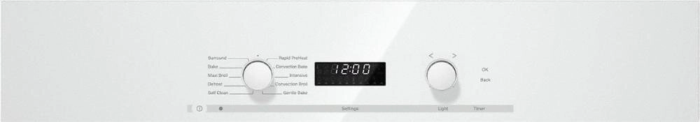 Miele H6280BPWH H 6280 Bp 30 Inch Convection Oven With Self Clean For Easy Cleaning.- Brilliant White