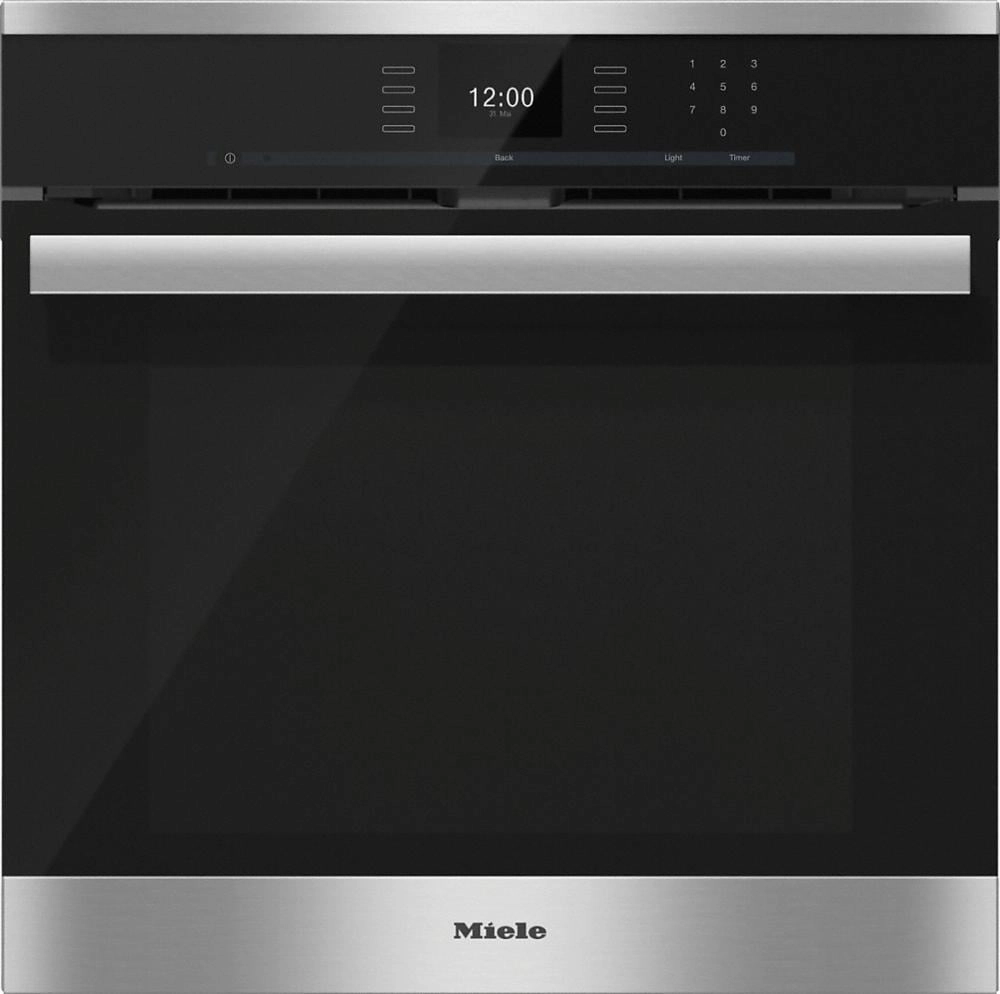 Miele H6660BP H 6660 Bp Am 24 Inch Convection Oven With Airclean Catalyzer And Roast Probe For Precise Cooking. Wall Ovens 27 inch wall oven built-in