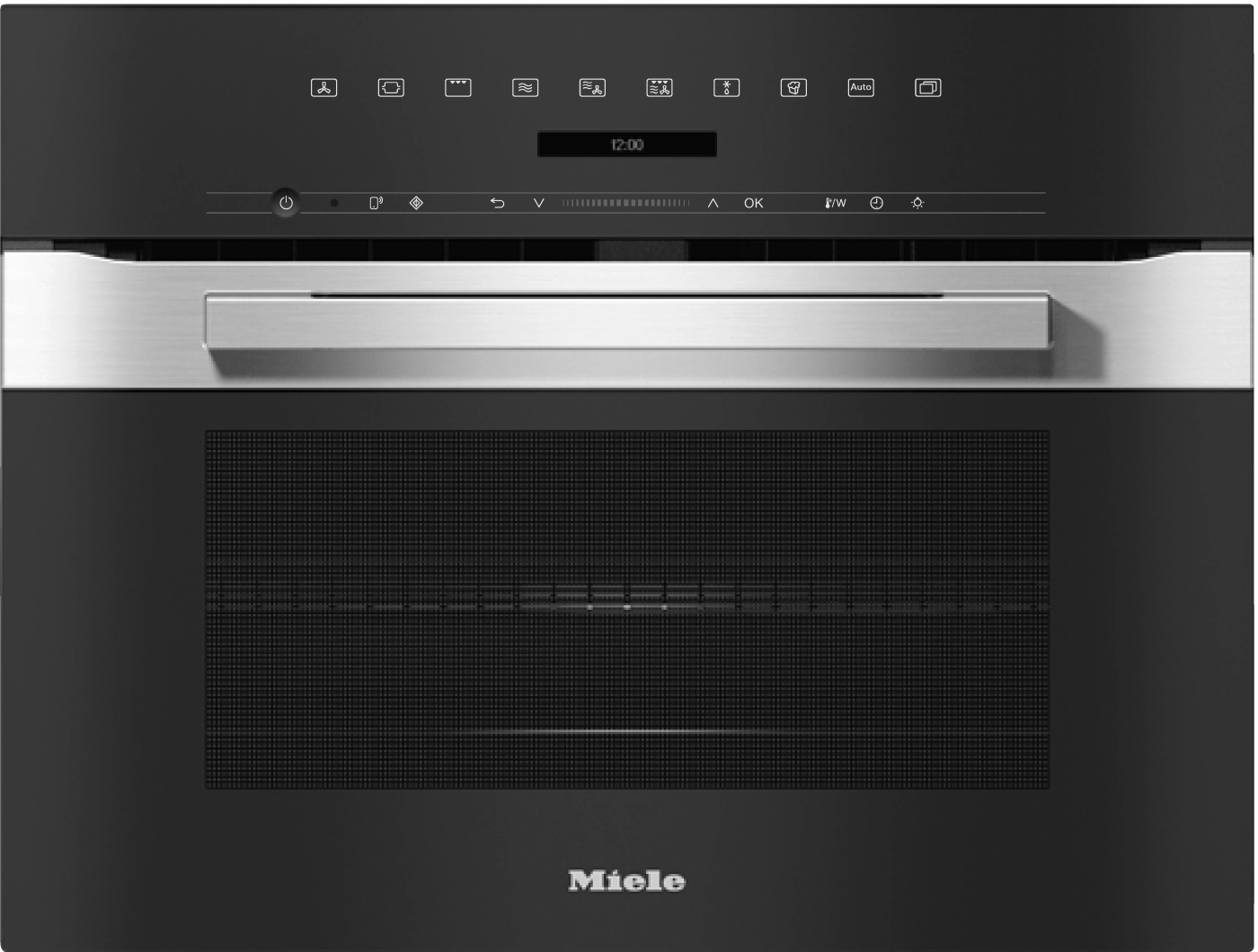 Miele H7240BMAMCLEANTOUCHSTEEL H 7240 Bm Am - 24" Compact Speed Oven In A Perfectly Combinable Design With Automatic Programs And Combi Modes. Wall Ovens oven with smart temperature control
