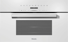 Miele H7270BM WHITE   30" Compact Speed Oven In A Perfectly Combinable Design With Automatic Programs And Combi Modes. Wall Ovens convection wall oven with steam assist