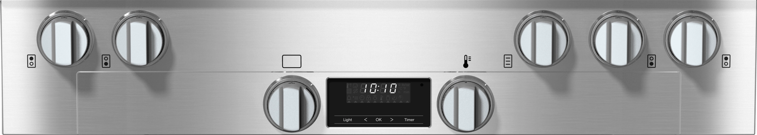Miele HR11353GAGGR Hr 1135-3 G Ag Gr - 36" Range All Gas With Directselect, Twin Convection Fans And M Pro Dual Stacked Burners