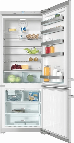Miele KFN15943DE EDT/CS- Freestanding Fridge-Freezer 30" (75 Cm) Wide For A Lot Of Storage Space. Freestanding Refrigerators freestanding fridge freezer combo