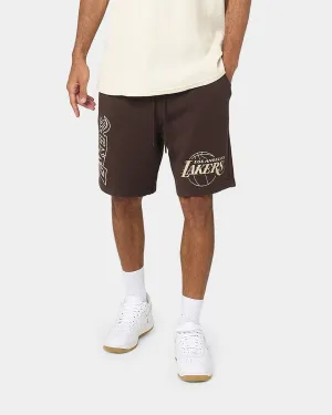 Mitchell & Ness Los Angeles Lakers Shorts Baroque Brown