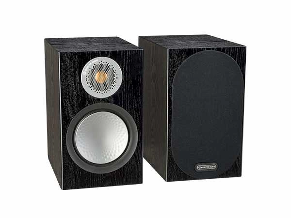 Monitor Audio Silver 50 Bookshelf Loudspeakers - BLACK OAK - PAIR Kitchen Appliances