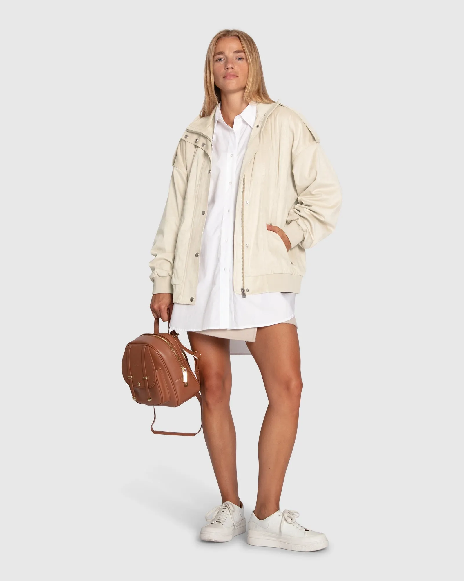 Most Wanted Suede Bomber Jacket