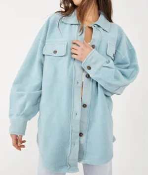 Mountain Shacket In Blue