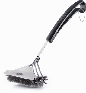 Napoleon Bbq 62057 Triple-Row Grill Brush With Stainless Steel Bristles Barbeque Grill Accessories,grill tool set
