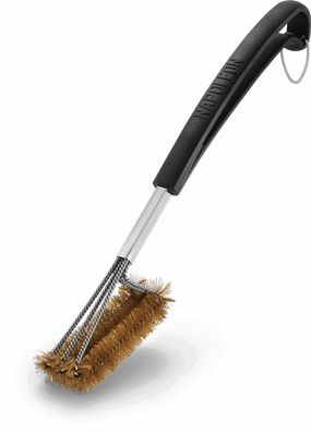 Napoleon Bbq 62062 Triple-Row Grill Brush With Brass Bristles Barbeque Grill Accessories,grill tool set