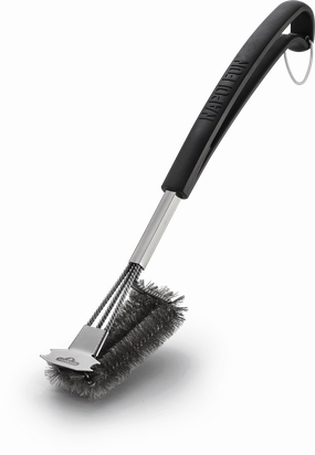 Napoleon Bbq 62063 Triple-Row Grill Brush With Stainless Steel Bristles Barbeque Grill Accessories,grill tool set