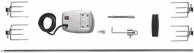 Napoleon Bbq 69331 Commercial Grade Rotisserie Kit For Extra Large Grills Barbeque Grill Accessories,grill tool set