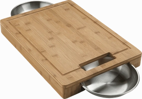 Napoleon Bbq 70012 Cutting Board With Stainless Steel Bowls Barbeque Grill Accessories,grill tool set