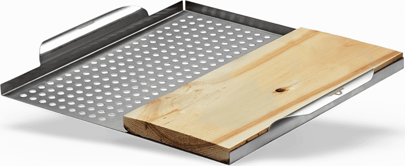 Napoleon Bbq 70026 Stainless Steel Multi-Functional Topper With Cedar Plank Barbeque Grill Accessories,grill tool set