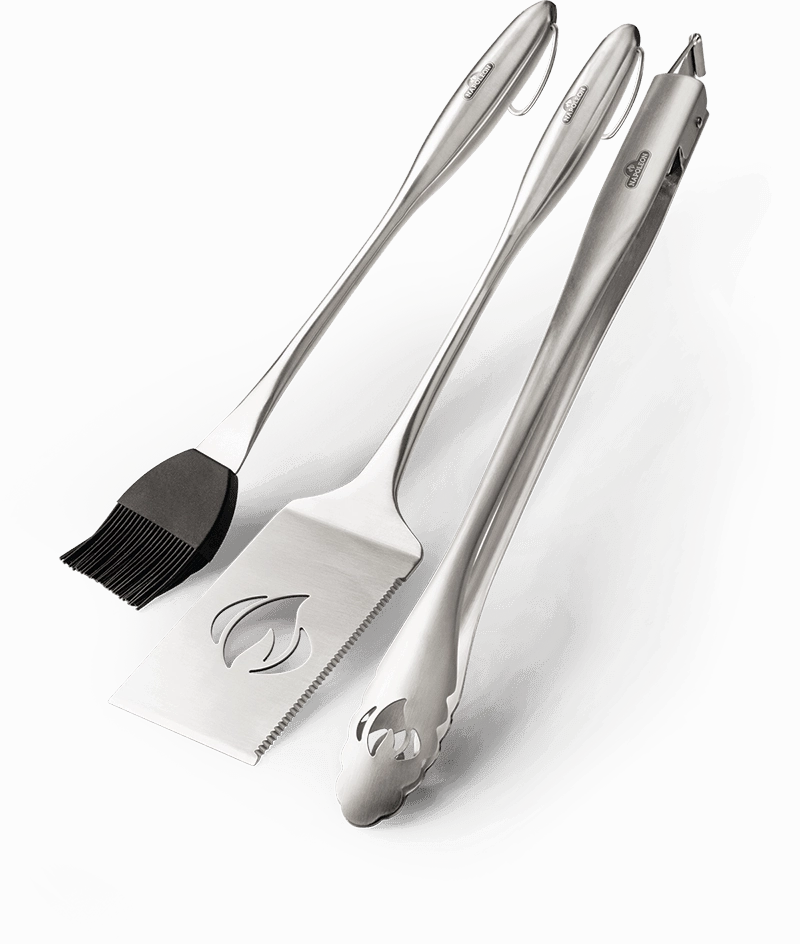 Napoleon Bbq 70034 Stainless Steel 3 Piece Toolset Barbeque Grill Accessories,grill tool set
